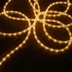 Hofert Gold Commercial Incandescent Length Christmas Rope Lights - 100 Ft White Wire
