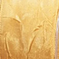 Ribbon*The Ribbon People Gold Crinkled Satin Wired Craft Ribbon 3