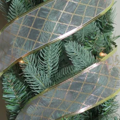 Ribbon*Northlight Gold Glittering Diamonds Wired Christmas Craft Ribbon 2.5" X 10 Yards