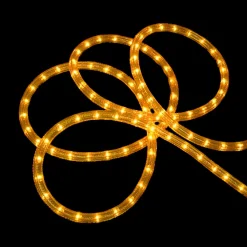 Sienna Gold Incandescent Outdoor Christmas Rope Lights - 102 Ft