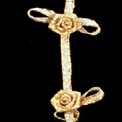 The Ribbon People Gold Rose Contemporary Craft Ribbon 0.5" X 10 Yards
