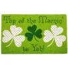 Contemporary Home Living Green And White "Top Of The Mornin' To Yah!" St. Patrick's Day Doormat 18" X 30"