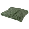 Pillows & Throws*Northlight Green Chenille Cable Knit Rectangular Throw Blanket 50" X 60"