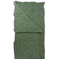 Pillows & Throws*Northlight Green Chenille Cable Knit Rectangular Throw Blanket 50