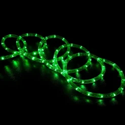 Hofert Green Commercial Incandescent Length Christmas Rope Lights - 100 Ft White Wire