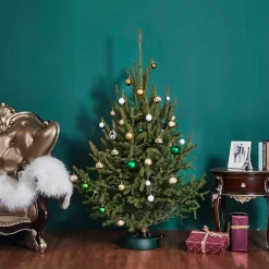 Live Tree Stands*Northlight Green Foot Pedal Live Christmas Tree Stand - For Trees Up To 8.75" Tall