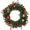Specialty Wreaths*Northlight Green Mixed Foliage And Ornaments Artificial Christmas Wreath, 30-Inch, Unlit