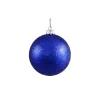 Northlight Shatterproof>Holographic Glitter Lavish Blue Shatterproof Christmas Ball Ornament 4" (100Mm)