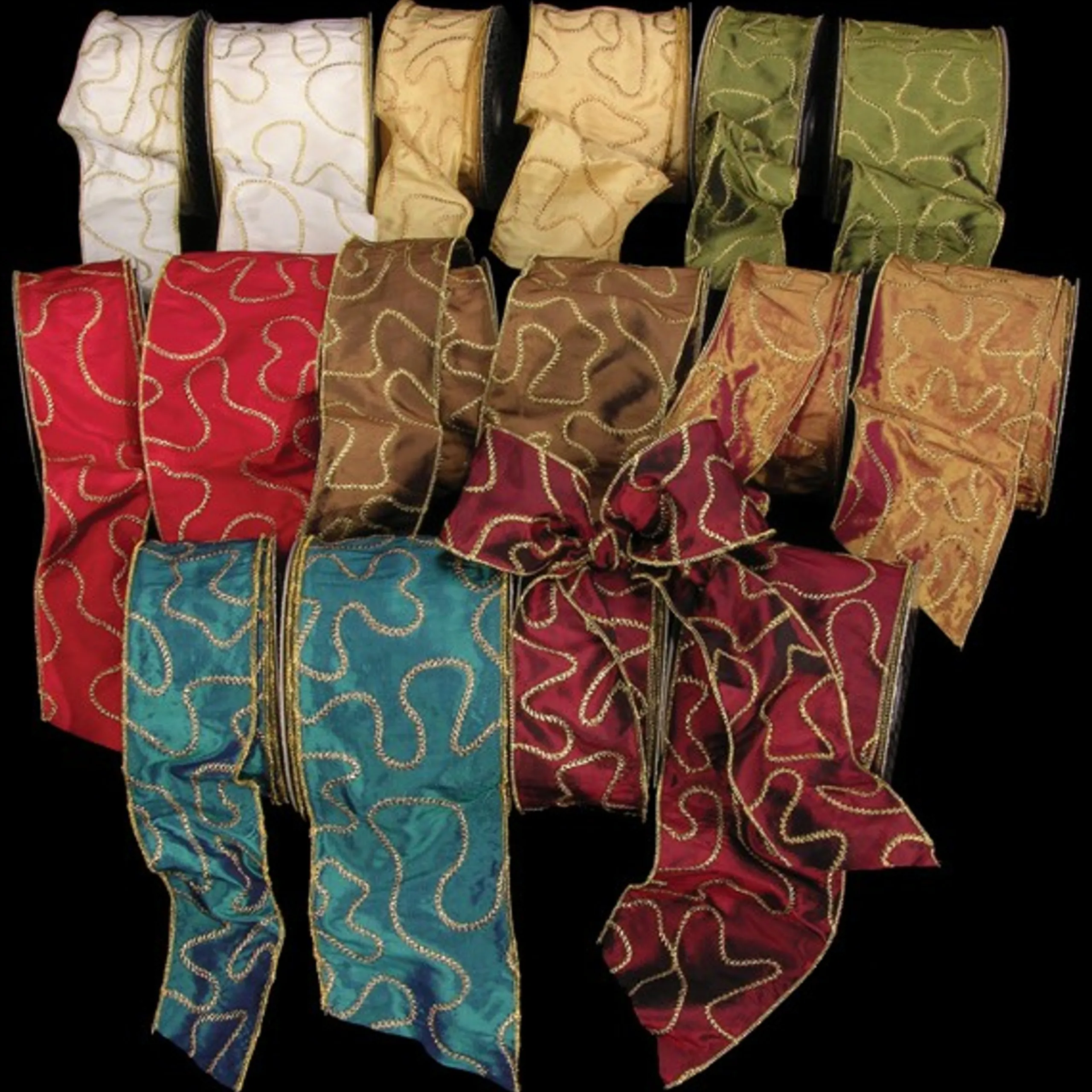 The Ribbon People Hunter Green Contemporary Wired Craft Ribbon 4" X 20 Yards