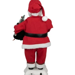 Santa Figures*Northlight 24-Inch Animated Santa Claus With Lighted Candle Musical Christmas Figure