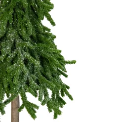 Northlight 2.5 Feet Tall And Smaller>25.5-Inch Downswept Iced Artificial Christmas Tree Wood Base - Unlit