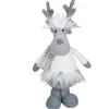 Plush Figures*Northlight 12.5-Inch Gray And White Standing Moose Tabletop Christmas Decoration