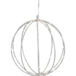 Northlight 8-Inch Led Lighted Christmas Hanging Ball Decoration - Warm White Lights