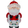 Outdoor Decorations*Northlight 32-Inch Lighted Chenille Santa With Lights Outdoor Christmas Decoration