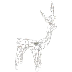 Outdoor Decorations*Northlight 48-Inch Lighted White Standing Reindeer Animated Outdoor Christmas Decoration