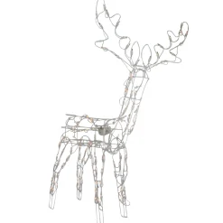 Outdoor Decorations*Northlight 48-Inch Lighted White Standing Reindeer Animated Outdoor Christmas Decoration