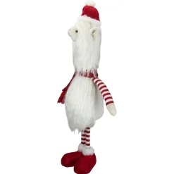 Plush Figures*Northlight 26-Inch Plush Red And White Standing Llama Table Top Christmas Decoration