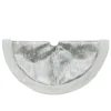 48 Inch And Smaller*Northlight 20-Inch Silver And White Metallic Snowflake Mini Christmas Tree Skirt
