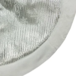 48 Inch And Smaller*Northlight 20-Inch Silver And White Metallic Snowflake Mini Christmas Tree Skirt