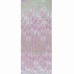 Northlight Iridescent Tinsel Christmas Window Or Door Curtain 3' X 8'