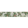 Ribbon*Northlight Ivory And Green Holly Leaves Christmas Wired Craft Ribbon 2.5" X 16 Yards