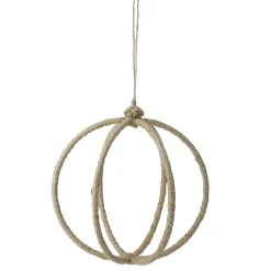 Allstate Balls>Jute Wrapped Christmas Hanging Ornament 19" (480Mm)