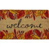 Northlight Leafy Fall Harvest Rectangular "Welcome" Doormat 18" X 30"