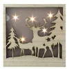 Signs & Plaques*Northlight Led Lighted Buck And Doe Silhouette Wood Christmas Wall Plaque