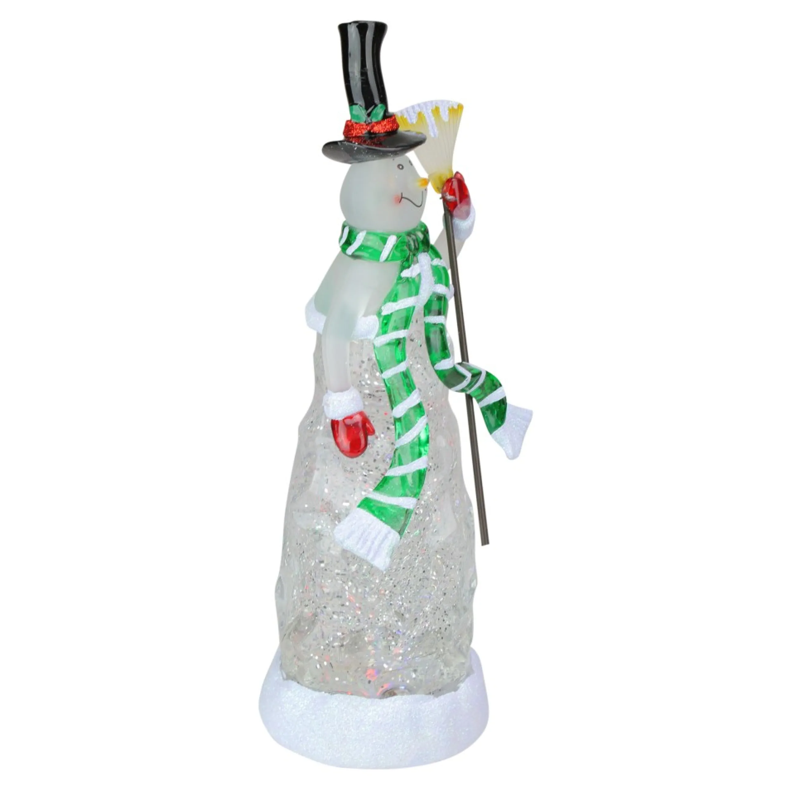 Snow Globes*Northlight Led Lighted Color Changing Snowman Christmas Glittering Snow Dome 11"