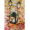 Northlight Led Lighted Fall Foliage And Lanterns Canvas Wall Art 23.5" X 15.5"