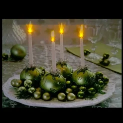 Signs & Plaques*Northlight Led Lighted Sparkling Ornament Centerpiece Christmas Canvas Wall Art 11.75" X 15.75"