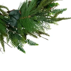 Specialty Wreaths*Northlight Long Needle Pine And Mixed Foliage Artificial Christmas Wreath, 25-Inch, Unlit