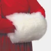The Costume Center Long-Hair White Plush Satin-Lined Christmas Muff Costume Accessory