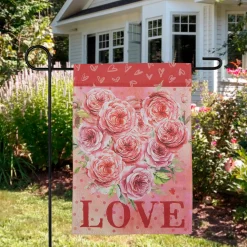 Northlight Love Rose Bouquet Outdoor Garden Flag 12.5" X 18"