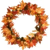 National Tree Company Maple Leaf Artificial Fall Harvest Wreath, 36-Inch