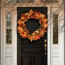 National Tree Company Maple Leaf Artificial Fall Harvest Wreath, 36-Inch