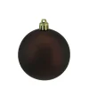 Vickerman Shatterproof>Matte Brown Uv Resistant Shatterproof Christmas Ball Ornament 2.75" (70Mm)