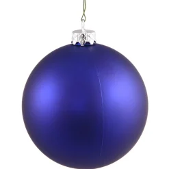 Vickerman Shatterproof>Matte Cobalt Blue Shatterproof Christmas Ball Ornament 2.75" (70Mm)