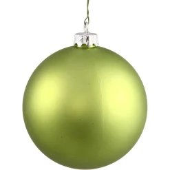 Vickerman Shatterproof>Matte Lime Green Shatterproof Christmas Ball Ornament 2.75" (70Mm)