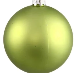 Vickerman Shatterproof>Matte Lime Green Shatterproof Christmas Ball Ornament 2.75" (70Mm)