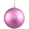 Vickerman Shatterproof>Matte Orchid Pink Commercial Shatterproof Christmas Ball Ornament 2.75" (70Mm)