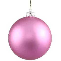 Vickerman Shatterproof>Matte Orchid Pink Commercial Shatterproof Christmas Ball Ornament 2.75" (70Mm)