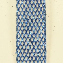 The Ribbon People Metallic Blue Wired Mesh Craft Ribbon 9" X 20 Yards