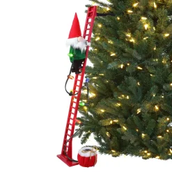 Tree Attachments*Mr. Christmas Animated And Musical Climbing Gnome With Light Strand Decoration