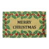 Wall & Door Decorations*Northlight Natural Coir Holly Berries "Merry Christmas" Doormat 18" X 30"