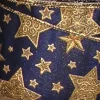 Ribbon*The Ribbon People Navy Blue And Gold Star Print Wired Craft Ribbon 2.5" X 20 Yards