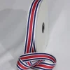 The Ribbon People Navy Blue And Red Striped Woven Grosgrain Craft Ribbon 1" X 55 Yards