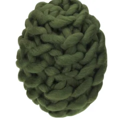 Allstate Balls>Olive Green Knit Hanging Shatterproof Christmas Ball Ornament 7" (175Mm)