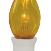 HUB Pack 25 Commercial Transparent Yellow 3-Led C7 Replacement Christmas Light Bulbs