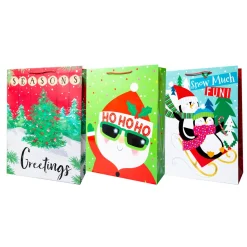 Gift Accessories*Lindy Bowman Pack Of 3 Assorted Large Christmas Gift Bags With Handle